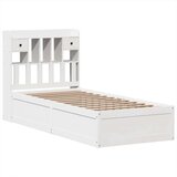 vidaXL Okvir kreveta bez madraca bijeli 90 x 190 cm masivna borovina | shoptok.hr