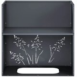  Vrtna saksija Antracit 50 x 30 x 49 cm Čelična vrata - Antracit 50 x 30 x 49 cm 1 | shoptok.hr