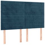  Uzglavlje tamnoplavo 144x5x118/128 cm baršunasto | Eponuda.ba