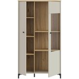 Hom`in VITRINA, barve hrasta, peščene barve | Shoptok.si