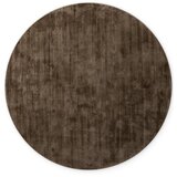 Vikosa Rjava ročno tkana viskozna okrogla preproga ø 120 cm Noemi – | Shoptok.si