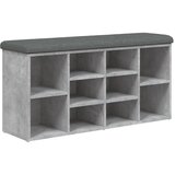 Maison Chic Klop za čevlje - Sedež za čevlje betonsko siva 102x32x50 cm inženirski les, (21776376) Cene
