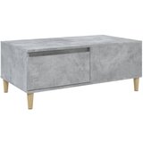 Maison Chic Klubska mizica - kavna mizica - Nizka mizica betonsko siva 90x50x36,5 cm inženirski les, (21753477) Cene