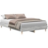 vidaXL posteljni okvir brez ležišča Siva sonoma hrast 120x200 cm, (21829001) | Shoptok.si