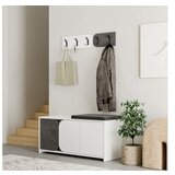 Hanah home cipelarnik sa čivilukom moni shoe cabinet hanger white grey | ePonuda.com