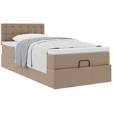 vidaXL okvir kreveta s madracem cappuccina 80x200 cm umjetna koža | shoptok.hr