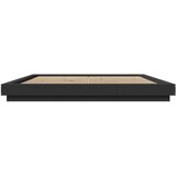  Okvir kreveta s LED svjetlima crni 180x200 cm konstruirano drvo | shoptok.hr