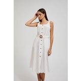 Moodo Women's summer dress with buttons - white | shoptok.hr