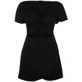 Trendyol Curve Black Ruffle and Cutout Detailed Woven Dress | ePonuda.com