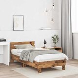  Krevetna konstrukcija s uzglavljem Staro drvo 193 x 95 x 88 cm | shoptok.hr
