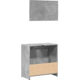  2-dijelni set kupaonskog namještaja siva boja betona drveni | shoptok.hr