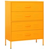  Ladičar boja senfa 80 x 35 x 101,5 cm čelični | shoptok.hr