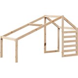 Krevet na kat s krovom 90 x 190 cm od masivne borovine | shoptok.hr