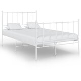  Okvir za krevet bijeli metalni 120 x 200 cm | shoptok.hr