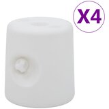 vidaXL Uteži za paviljon 4 kosi PE bele Cene