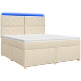  Boxspring krevet s madracem Krem 160 x 200 cm Tkanina 160 x 200 x 140.5 cm | shoptok.hr