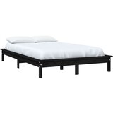  Za krevet crni 200 x 200 cm od masivne borovine | shoptok.hr
