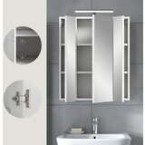 MID.YOU omara z ogledalom ice, bela visok sijaj, osvetlitev | Shoptok.si
