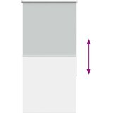 vidaXL Rolo zatemnjena svetlo siva 80x150 cm tkanina širina 75,7 cm | Shoptok.si