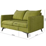 Ropez Zelena sedežna garnitura 138 cm Juli Bis – | Shoptok.si