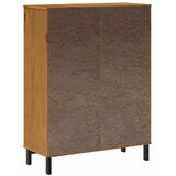  Visoka komoda sa staklenim vratima FLAM 92x40x122,5 cm borovina | Eponuda.com