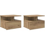  Lebdeća noćna ormarić 2 pcs Umjetnički hrast 40 x 31 x 28 cm | Eponuda.ba