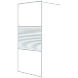 Pregrada za tuš bela 90x195 cm prozorno ESG steklo, (21047696) | Shoptok.si