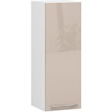 AKORD VISIČNI KUHINJSKI KABINET OLIVIA V 30cm BELE-KAPUČINO SIJAJ H720, (21713567) | Shoptok.si