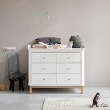 Oliver Furniture® komoda sa stolom za previjanje white/oak | shoptok.hr