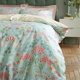 RHS Rumena/zelena bombažna posteljnina za zakonsko posteljo 200x200 cm Art Deco Hydrangea – | Shoptok.si