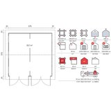 Male kuće GARAŽA KOTKA 595 × 595 cm sa šindrom | shoptok.hr
