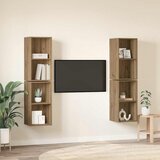  Set TV komoda Zidne 4 pcs Umjetnički hrast 37 x 37 x 72 cm | Eponuda.com