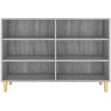 vidaXL Komoda siva sonoma 103,5x35x70 cm inženirski les, (20656387) Cene
