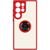 AVIZAR Ovitek proti prstnim odtisom za Samsung Galaxy S23 Ultra, kovinski nosilni obroc - rdec, (20670132) | Shoptok.si