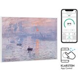 Klarstein Wonderwall Air Art Smart, infracrveni grijač, 80 x 60 cm, 500 W, aplikacija, izlazak sunca | shoptok.hr