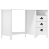 Maison Chic Pisalna miza - pisarniška miza - Računalniška miza Hill s 3 predali 120x50x74 cm trdna borovina, (21785128) | Shoptok.si