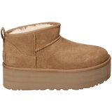 Ugg Gležnjarji CLASSIC ULTRA MINI PLATFORM Kostanjeva Cene
