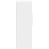 vidaXL Visoka omara bela 30x42,5x124 cm inženirski les | Shoptok.si