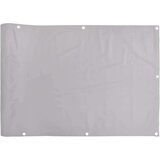 vidaXL Balkonski zaslon za privatnost sivi 300 x 75 m PVC | shoptok.hr