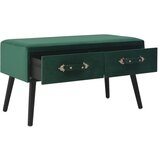 The Living Store Klubska mizica zelena 80x40x46 cm žamet - Klubska Mizica, (21421274) | Shoptok.si