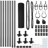 vidaXL Ojačana žičana ograda s 7 postolja u sivoj boji 0.6x10 m Čelik | shoptok.hr