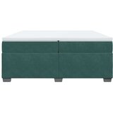  Krevet s oprugama i madracem tamnozeleni 200x200 cm baršunasti | shoptok.hr