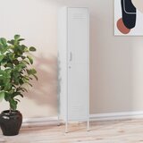 vidaXL omara s ključavnico bela 35x46x180 cm jeklo | Shoptok.si