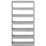  Knjigovnica/Dijeljenje prostorija Crni hrast 100x30x198 cm od konstruiranog drveta | shoptok.hr
