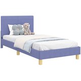  Krevet za djecu s uzglavljem Traper plava 90 x 190 cm tkanina | shoptok.hr