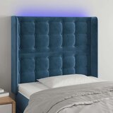  Uzglavlje tamnoplavo 103x16x118/128 cm baršunasto Cijene