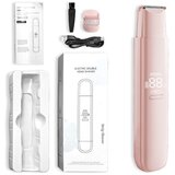 INF Dvodelni ženski električni brivnik 2v1 z keramičnim trimerjem Pink, (5000287138) | Shoptok.si