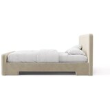 Micadoni Svijetlo sivi tapecirani bračni krevet s podnicom 140x200 cm Eda – | shoptok.hr