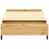 Bessagi Home klubska miza jasmina, barva hrasta, 2 predala | Shoptok.si