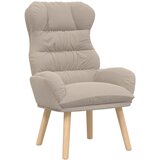 vidaXL Relaxing Chair Svijetlosiva Curly Wool-like Tkanina | shoptok.hr